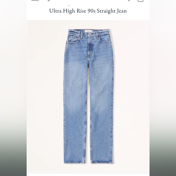 Abercrombie & Fitch Denim - Abercrombie 90’s straight ultra high rise jeans